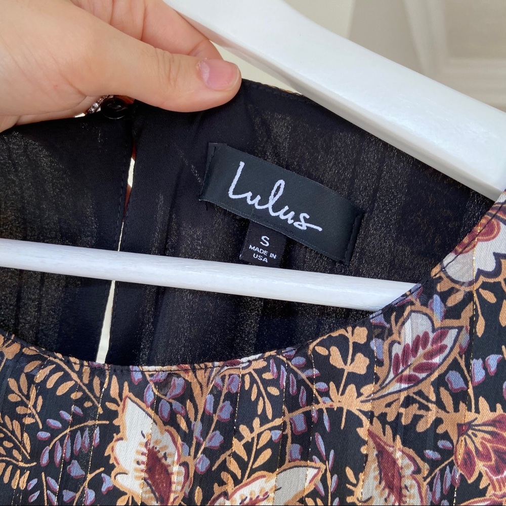 Lulu’s Patterned Dress - Perfect For Fall/Winter - image 3